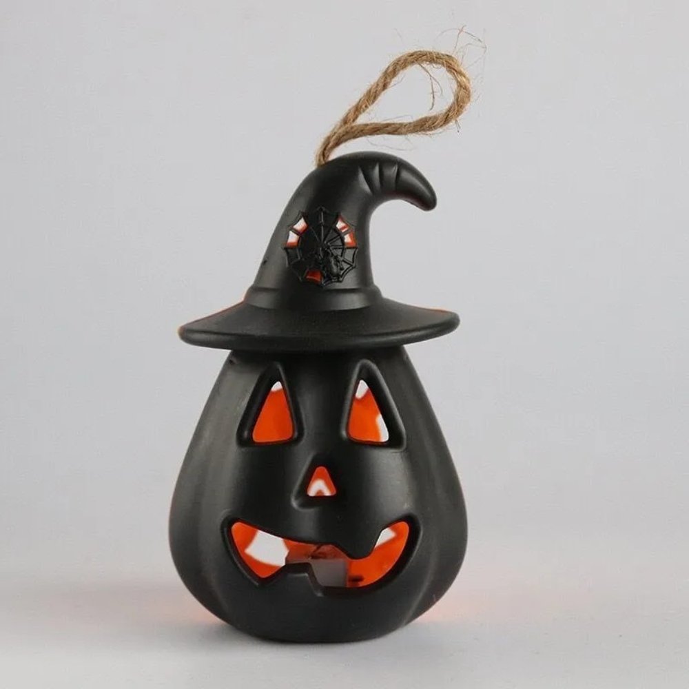 Halloween Pumpkin Lantern Handheld Candle Lantern